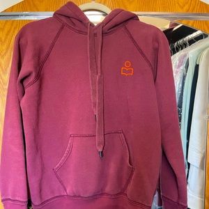 Isabel marant etoile burgundy hoodie. Excellent condition. Fr size 40 = US 4/6